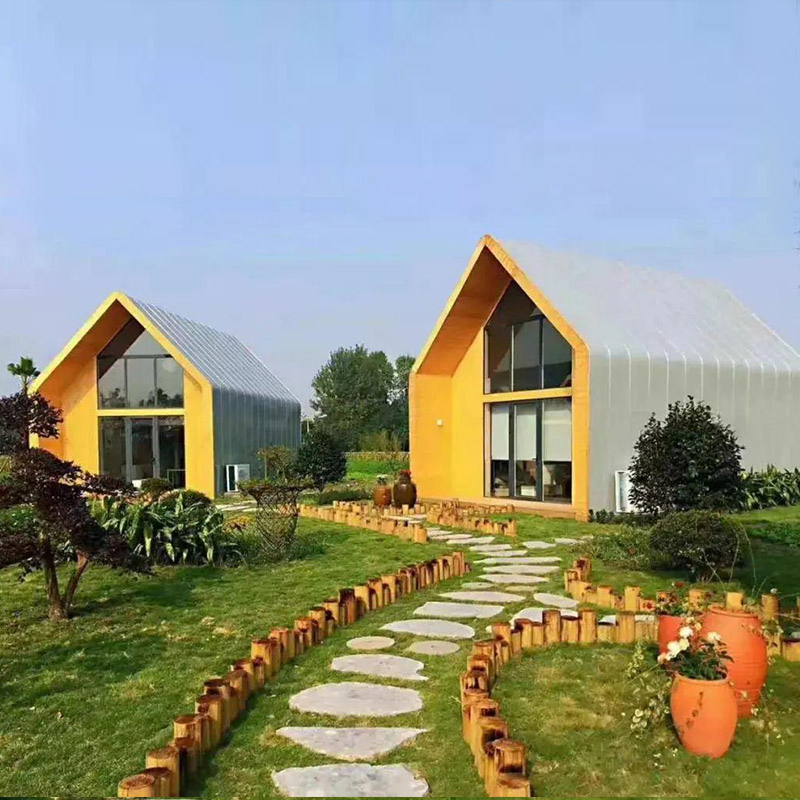 2-Storey Prefabricated Hotel Luxury Holiday House Light Gauge Steel Modular House