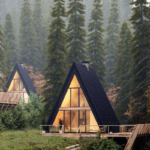 a Frame Prefab Cabin House Modular Homes Prefabricated Houses for Vacation