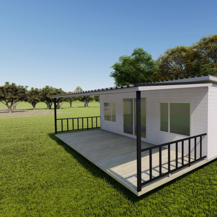 American Standard Light Steel Frame Prefabricated Houses Granny Flat Foldable House