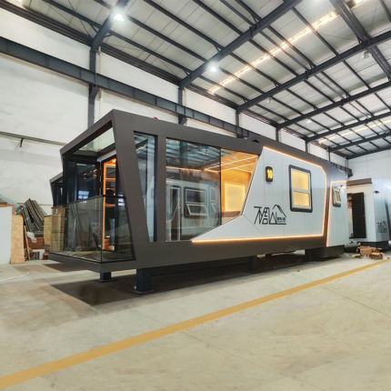American Standard Light Steel Frame Structure Prefabricated Tiny House on Wheels
