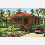 American Standard Light Steel Prefabricated House Wooden Designed Bungalow UK/European
