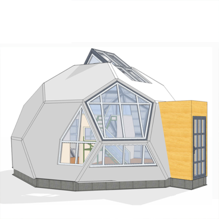 American Standard Prefabricated Building Villa with Light Steel Framing System