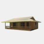 AS/NZS Light Gauge Steel Prefab Wooden Designed Bungalow Fast Construction Modular House