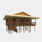 AS/NZS Light Gauge Steel Prefab Wooden Designed Bungalow Fast Construction Modular House