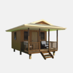 AS/NZS Light Gauge Steel Prefabricated House Maldives Wooden Designed Bungalow
