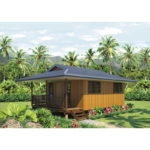 AS/NZS Light Gauge Steel Prefabricated House Maldives Wooden Designed Bungalow