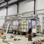 Assembled Trailer Tiny Homes Readyto Ship with Double Folding Glass Doors