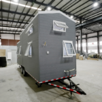 Assembled Trailer Tiny Homes Readyto Ship with Double Folding Glass Doors