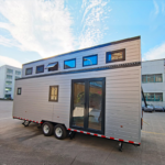 Au/CE/USA Standard Modular Prefabricated Tiny House on Wheels with Trailer for Airbnb