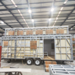 Au/EU/USA Standard Metal Buildings Prefab Tiny House on Wheels Light Steel Frame