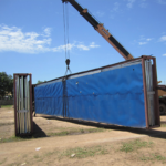 Au/Nzs/USA Standard Deepblue Cheaper Light Steel Frame Foldable Lotus House Granny Flats