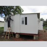 Au/Nzs/USA Standard Deepblue Light Steel Frame Foldable Lotus Clinic House