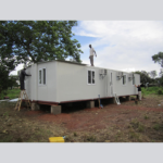 Au/Nzs/USA Standard Deepblue Light Steel Frame Foldable Lotus Clinic House