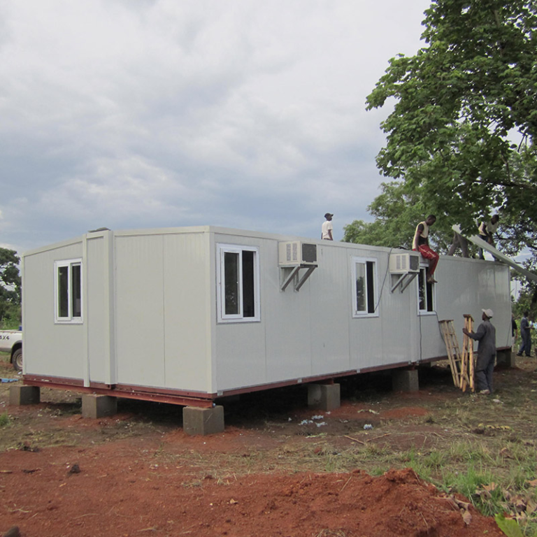 Au/Nzs/USA Standard Deepblue Light Steel Frame Foldable Lotus Clinic House