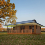 Au/Nzs/USA Standard Deepblue Light Steel Frame Prefabricated Wooden Bungalow Dp-B-12
