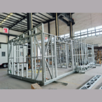 Au/Nzs/USA Standard Deepblue Prefab Light Steel Frame Foldable House 2130 for Rent