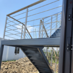 Au/Nzs/USA Standard Deepblue Prefab Light Steel Frame Prefabricated Hosue Wooden Bungalow Camp Office