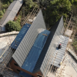 Au/Nzs/USA Standard Deepblue Prefabricated Houses Light Steel Frame a House