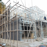 Au/Nzs/USA Standard Deepblue Prefabricated Houses Light Steel Frame Villa House