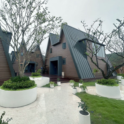 Au/Nzs/USA Standard Deepblue Smarthouse Light Steel Frame Prefabricated Building a House