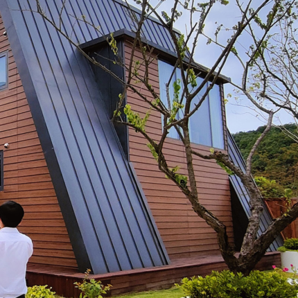 Au/Nzs/USA Standard Deepblue Smarthouse Prefab Light Steel Frame Howard Johnson Plaza House