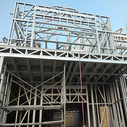Au/Nzs/USA Standard High Quality Deepblue Prefab Light Steel Frame Transportable Houses