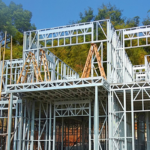 Au/Nzs/USA Standard High Quality Deepblue Prefab Light Steel Frame Transportable Houses