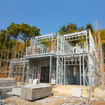 Au/Nzs/USA Standard High Quality Deepblue Prefab Light Steel Frame Transportable Houses