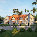 Au/Nzs/USA Standard Light Steel Frame Prefabricated Ascot UK Townhouse Villa Building