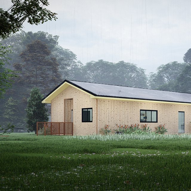 Au/Nzs/USA Standard Light Steel Frame Prefabricated Bungalow Building Office Au/Nzs/USA Standard Light Steel Frame Prefabricated Bungalow Building Office