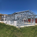 Au/Nzs/USA Standard Light Steel Frame Prefabricated Bungalow Office Building in Factory