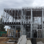 Au/Nzs/USA Standard Light Steel Frame Prefabricated Hosue Villas with Car Garage