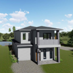 Au/Nzs/USA Standard Light Steel Frame Prefabricated House with Big Windows