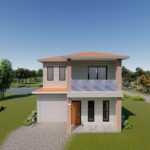 Au/Nzs/USA Standard Light Steel Frame Prefabricated House with Big Windows