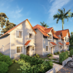 Au/Nzs/USA Standard Light Steel Frame Prefabricated Houses Ascot UK Townhouse Building