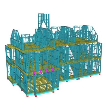 Au/Nzs/USA Standard Light Steel Frame Prefabricated Hungerford Villa Townhouse Building
