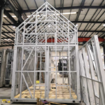 Au/Nzs/USA Standard Light Steel Frame Prefabricated Modern Cabin House Garden Shed Deepblue Smarthouse