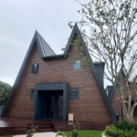Au/Nzs/USA Standard Luxury Prefab House a Frame House Light Steel Frame Cabin