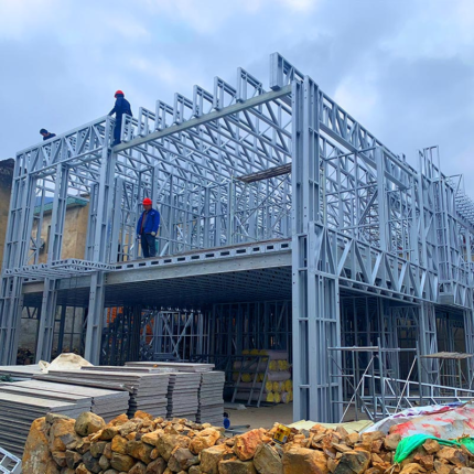 Au/Nzs/USA Standard Prefabricated House with Light Steel Frame Eco-Firendly Quakproof House