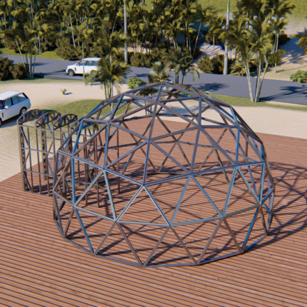 Au/Nzs/USA Standard Prefabricated House with Light Steel Frame Geodesic Dome House