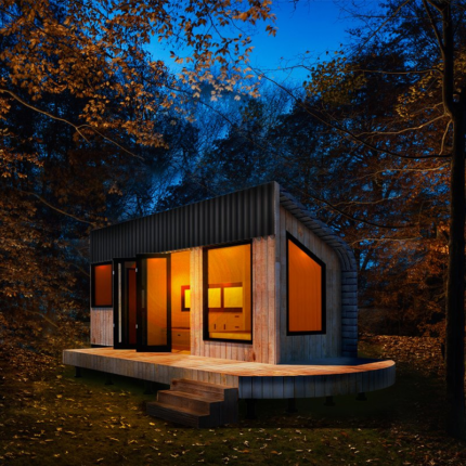 Au/Nzs/USA Standard Wholely Sale Prefabricated Building Tiny House on Wheels on Trailer