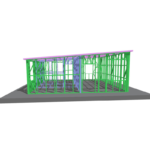 Au Standard Light Gauge Steel Frame Prefabricated House Kits Granny Flat/Adu