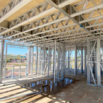 Au Standard Light Steel Prefabricated Houses Modern Design Villa with Garage Modular House