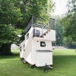 Au Standard Prefab Orlando Tiny House on Wheels with Trailer Single Family Homes