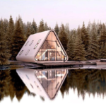 Cabin Prefab Home Light Steel Frame Kit a House Triangle Resort Holiday House