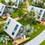 Cabin Prefab Home Light Steel Frame Kit a House Triangle Resort Holiday House
