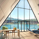 Cabin Prefab Home Light Steel Frame Kit a House Triangle Resort Holiday House