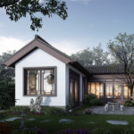 Chinese Design Light Steel House Combine with Traditionnal and Modern Prefab House