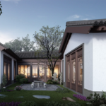 Chinese Design Light Steel House Combine with Traditionnal and Modern Prefab House