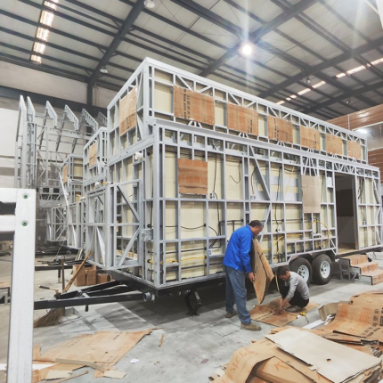 Construction Modular House Tiny House on Wheels Light Gauge Steel Modular House